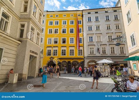 Birthplace of Mozart in Salzburg Editorial Image - Image of mozart ...