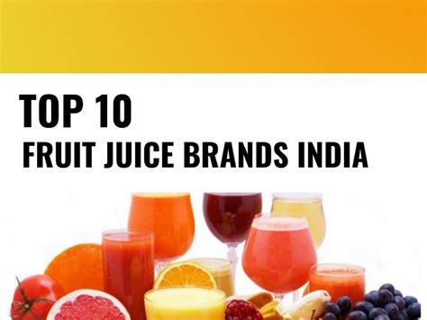 Fruit juice is a popular and preferred beverage in India. It helps to ...