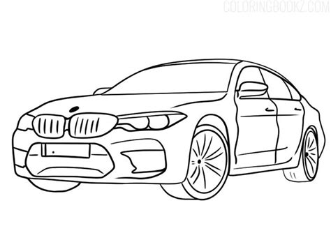 BMW M5 Coloring Page - Coloring Books | Coloring books, Coloring pages ...