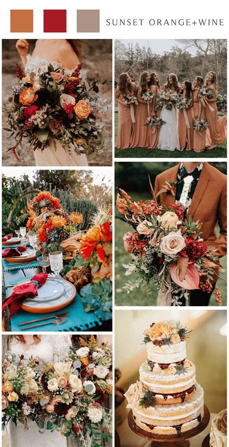 Top 8 Country Fall Wedding Colors for 2024 | CFC🍂