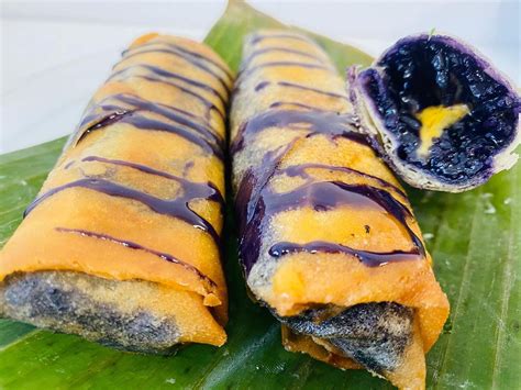 Ube Turon Recipe - Recipe for Purple Yam Springroll