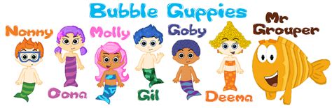 Bubble guppies characters, Kid character, Bubble guppies