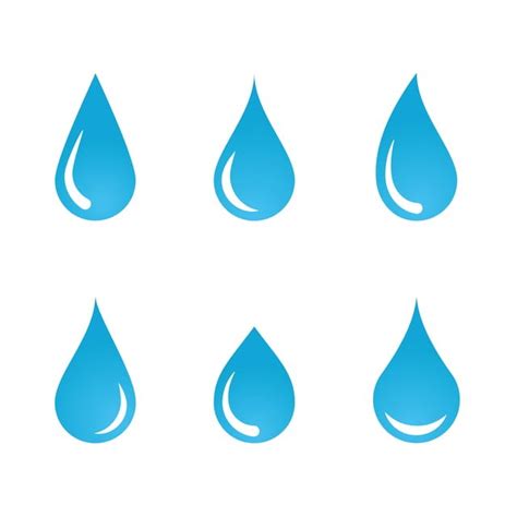 Dropping Water Clipart Vector, Water Drop Logo Template Vector, Wave ...