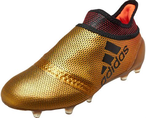 adidas Kids X 17 FG - Gold Youth Soccer Cleats