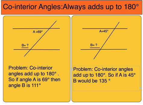 Room5: Co-interior angles adds up to 180 degrees!