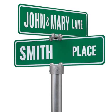 Personalized Two Sided Street Sign - Custom Street Signs - Miles Kimball