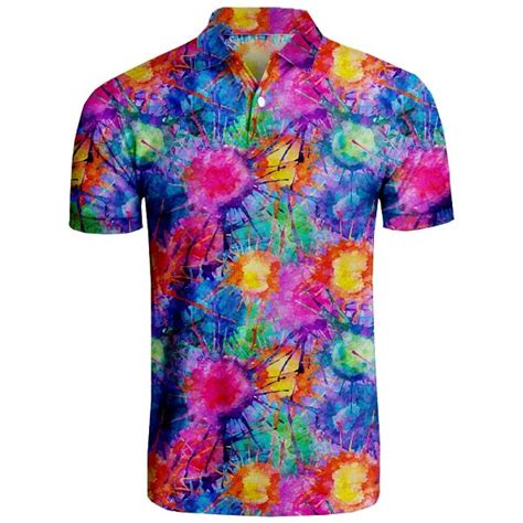 Explosion of Colors Golf Shirt - Hreski 128 - Hreski.com | Wild Designs ...