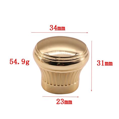 Luxury Zamac Perfume Caps Gold Perfume Cap For FEA 15mm Glass bottle ...