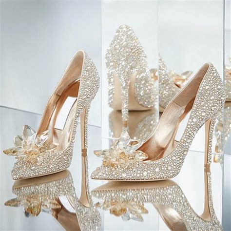 2019 spring and autumn ladies wedding shoes silver high heel stiletto ...