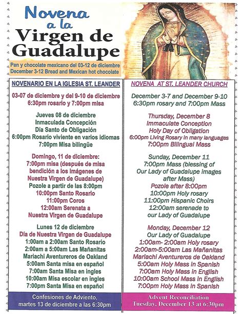 Novena to Our Lady of Guadalupe/Novena a la Virgen de Guadalupe - St ...