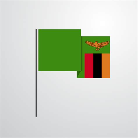 Zambia waving Flag design vector 14378270 Vector Art at Vecteezy