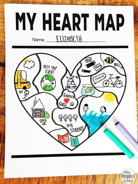 Heart Map Launching Writing Workshop The Pinspired Teacher | The ...