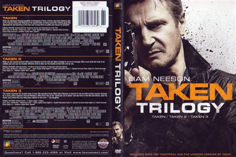 TAKEN TRILOGY dvd cover (2015) R1