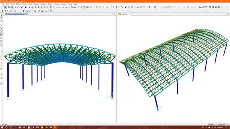 CURVED ROOF TRUSS/BARREL ROOF TRUSS MODELING IN SAP2000 - Revit news