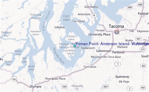 Yoman Point, Anderson Island, Washington Tide Station Location Guide