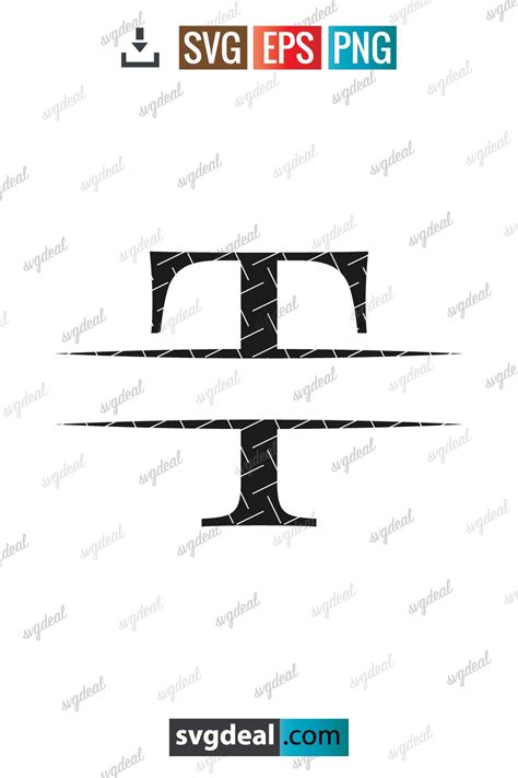 Free T Monogram Svg - SVGDeal.com