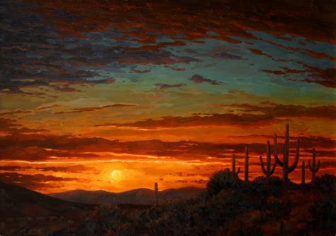 Sonoran Sunset in 2023 | Desert landscape painting, Sunset landscape ...