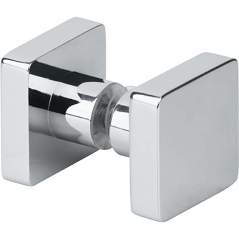 DKB14-Square-Style-Back-to-Back-Shower-Door-Knobs | Walker-hardware