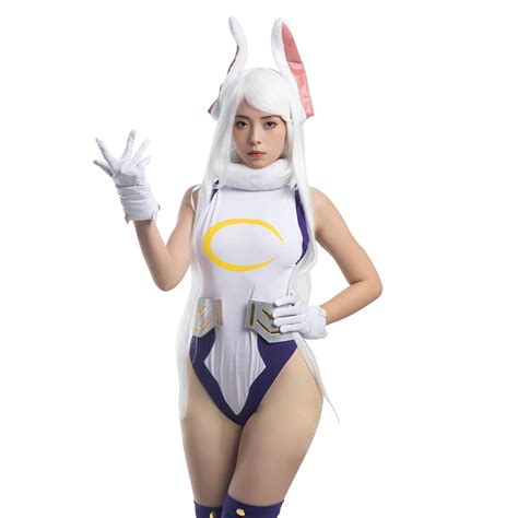 Buy NuoqiNuoqi Miruko Cosplay MHA Rabbit Hero Mirko Cosplay Bunny ...