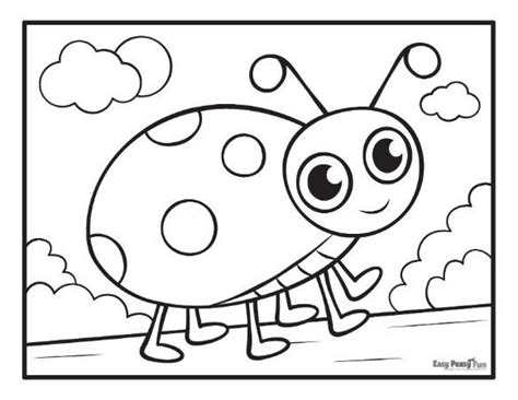 Printable Ladybug Coloring Pages – 30 Sheets to Color - Easy Peasy and Fun