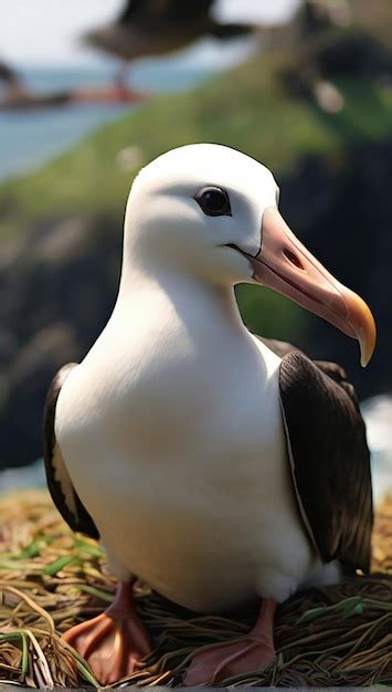 Premium Photo | An albatross in its native habitat AI creative