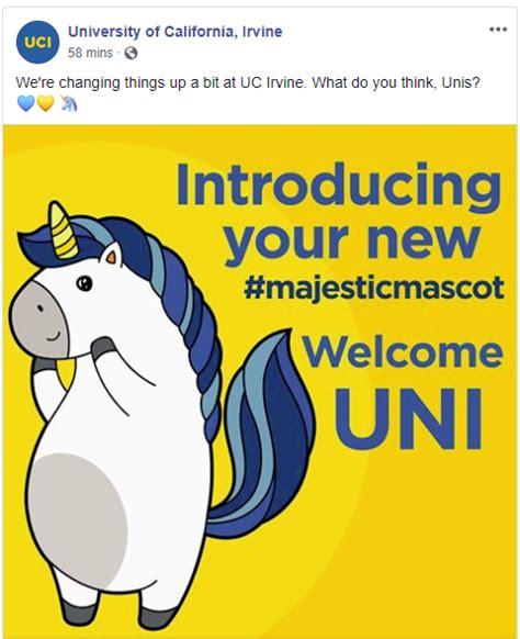 UCI's New Mascot Announced : r/UCI