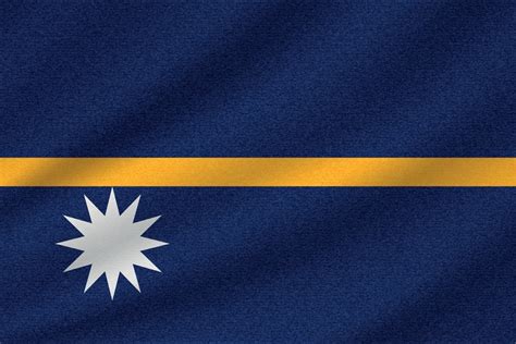 national flag of Nauru 11164748 Vector Art at Vecteezy