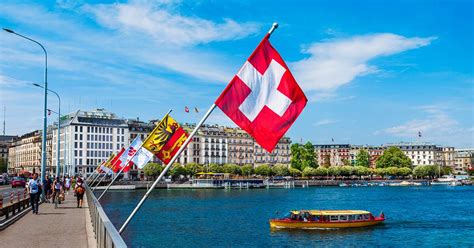 Flag of Switzerland & Swiss cantonal flags