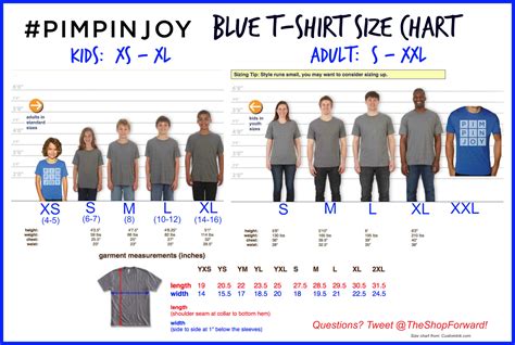 T Shirt Size Chart Us