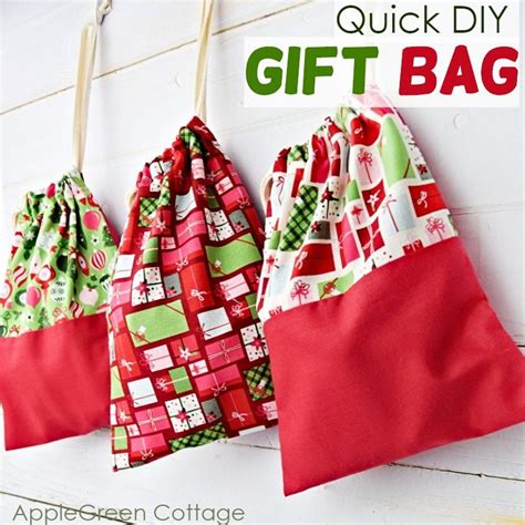 Super Easy Diy Gift Bag - In Minutes! - AppleGreen Cottage