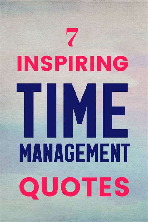 7 Inspiring Time Management Quotes