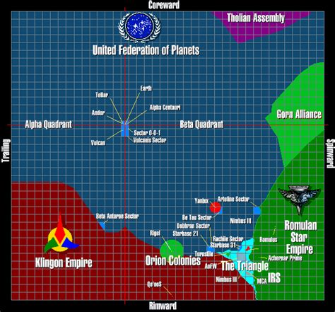 Map Of Star Trek Universe