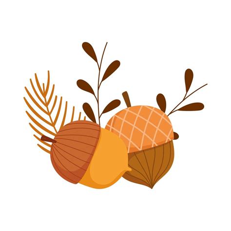 Fall Acorn Clip Art