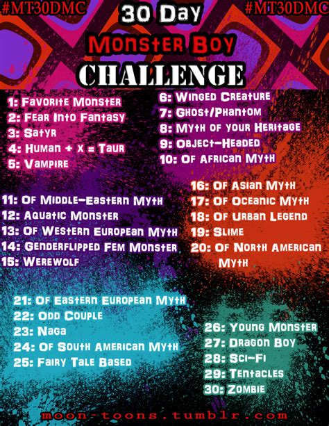 30-Day Monster Boy Challenge! by ArtieDrawings on DeviantArt