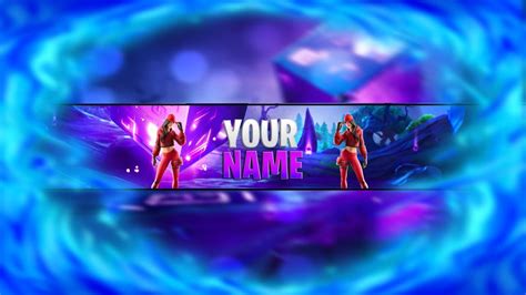 FREE FORTNITE BANNER TEMPLATE + Download // DJ.Aquaz - YouTube