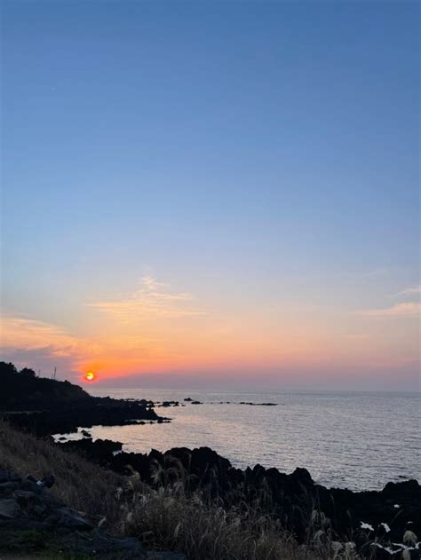 Jeju sunset | Jeju island south korea, Jeju island, Jeju