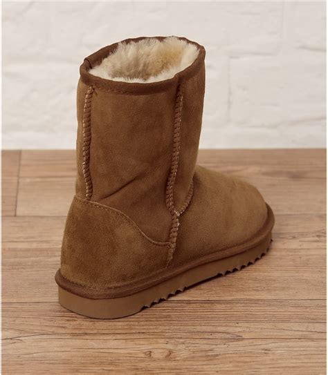 Chestnut | Womens Sheepskin Slipper Boots | WoolOvers AU