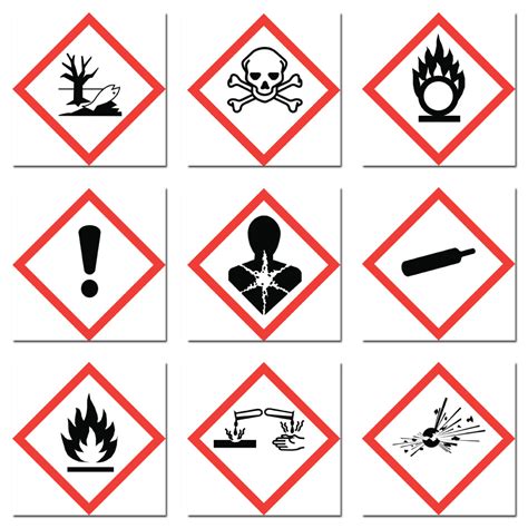 Chemical Hazard Symbols for Labels - Chemical Labels UK