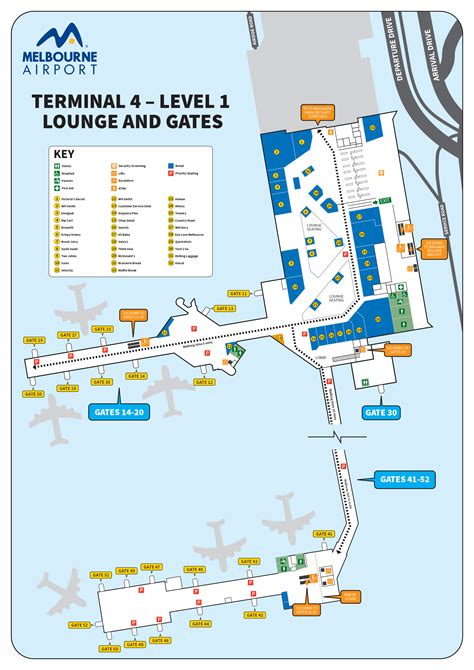 Melbourne Tullamarine Airport Map