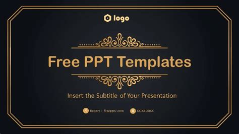 Black Gold Investment Plan PowerPoint Templates & Google Slides