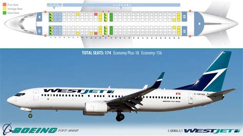 WestJet - BOEING 737-800 Winglets | West jet, Airline seats, Travel posters