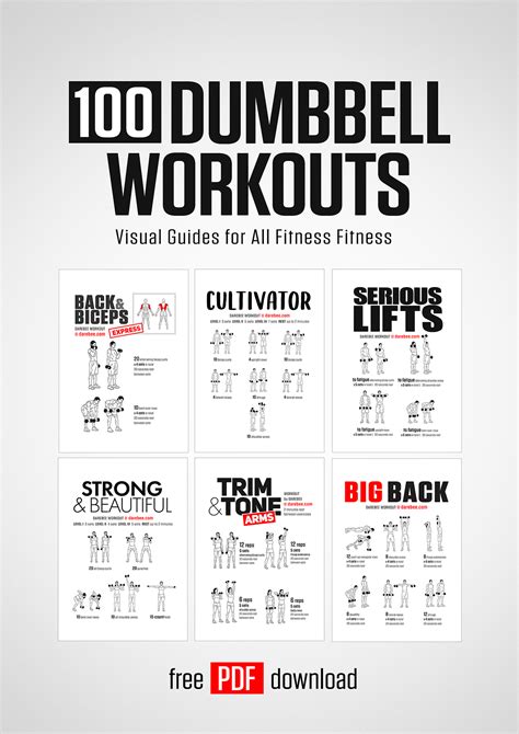 100 Dumbbell Workouts Paperback by DAREBEE