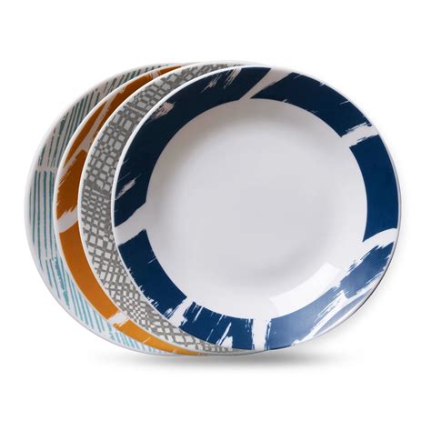 Corelle Geometrica 4-Piece Set of 23 oz Bowls, Service for 4, Assorted ...