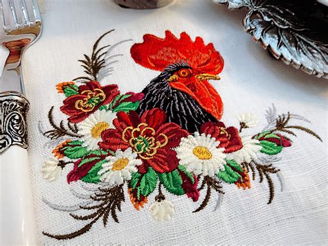 Machine Embroidery Design Rooster 2017 | Roosters and Hens embroidery ...