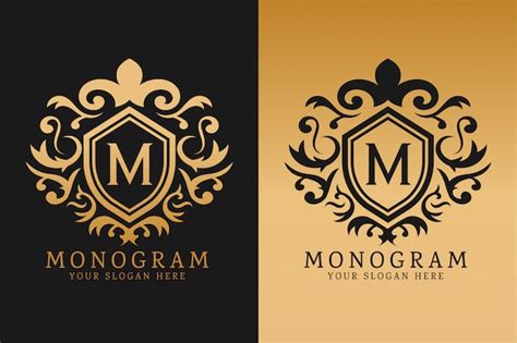 Premium Vector | Luxury monogram logo template