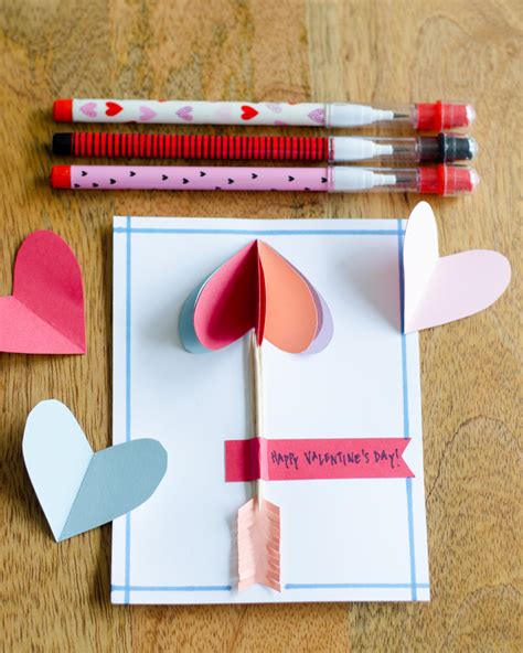 Easy DIY Valentines Cards Using Simple Folded Paper Hearts