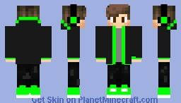 Green Gamer Minecraft Skin