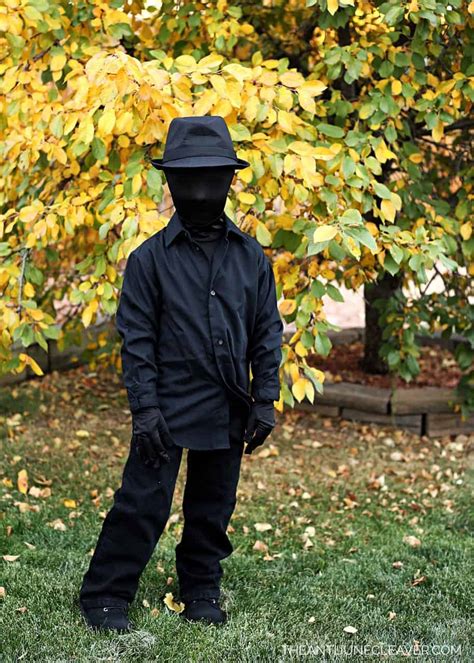 Easy DIY Halloween Shadow Costume for Boys | The Anti-June Cleaver