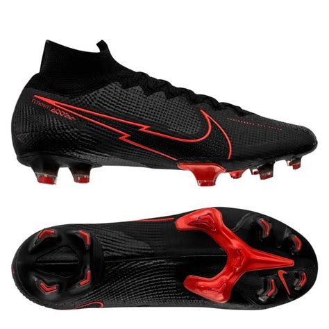 Nike Mercurial Superfly 7 Elite FG Black X Chile Red - Sort/Grå/Rød ...