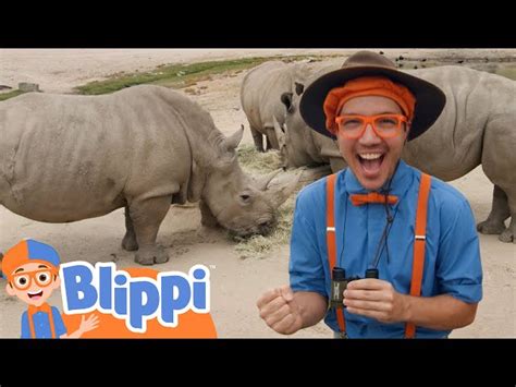 Blippi Explores a Safari Park | Learn About Animals For Kids ...